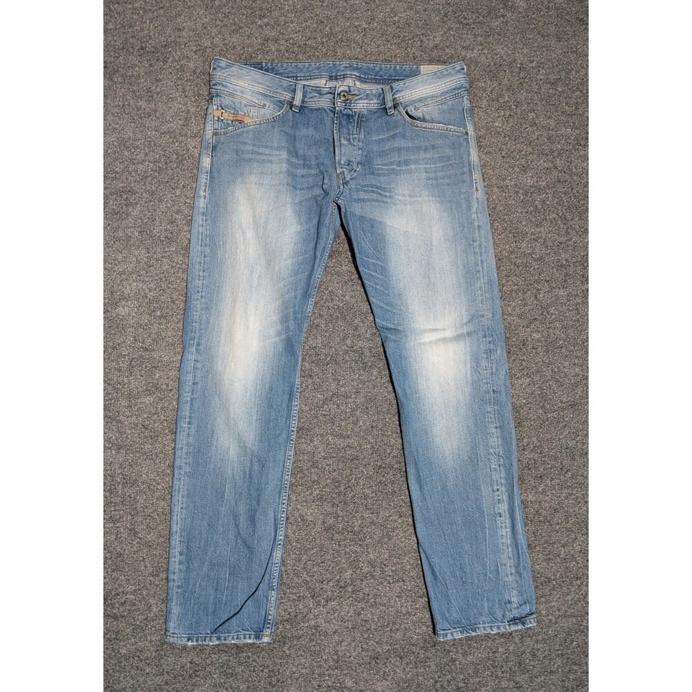 Diesel Belther Jeans Mens 38x34 (38x33) Slim Tapered Denim